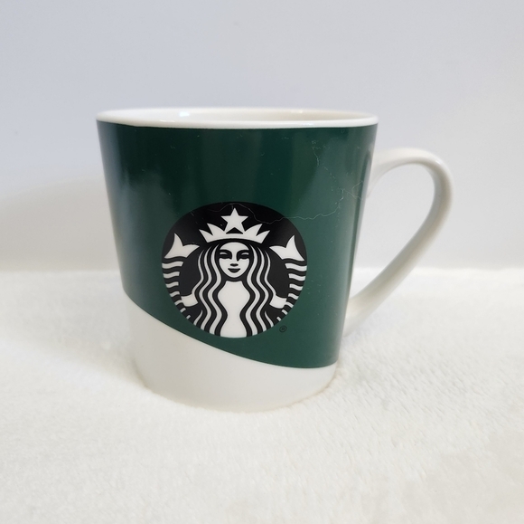 Starbucks 2019 Ceramic White Green Classic Siren Mermaid Coffee Cup Mug XL 18 Oz - Picture 1 of 10